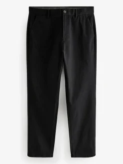 Next Black Straight Fit Stretch Chinos Trousers^ Nightwear|Pants & Chinos