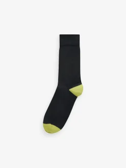 Outlet Next 12 Pack Mens Cotton Rich Socks Black Stripe
