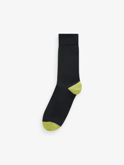 Outlet Next 12 Pack Mens Cotton Rich Socks Black Stripe