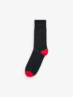 Outlet Next 12 Pack Mens Cotton Rich Socks Black Stripe