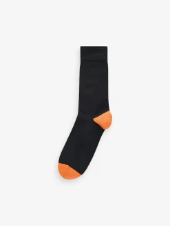 Outlet Next 12 Pack Mens Cotton Rich Socks Black Stripe