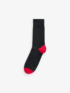 Outlet Next 12 Pack Mens Cotton Rich Socks Black Stripe