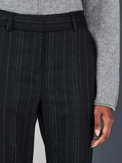 Clearance Next Black Striped Flared Trousers