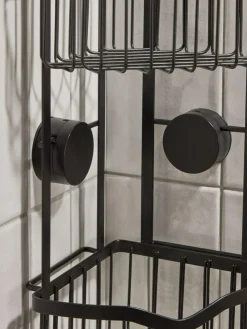 Next Black Suction Corner Shower Caddy^ Bathroom Accessories