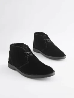 Sale Next Black Suede Desert Boots