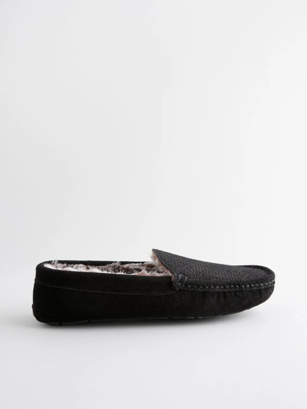Next Suede Faux Fur Lined Moccasin Slippers^ Slippers|Slippers