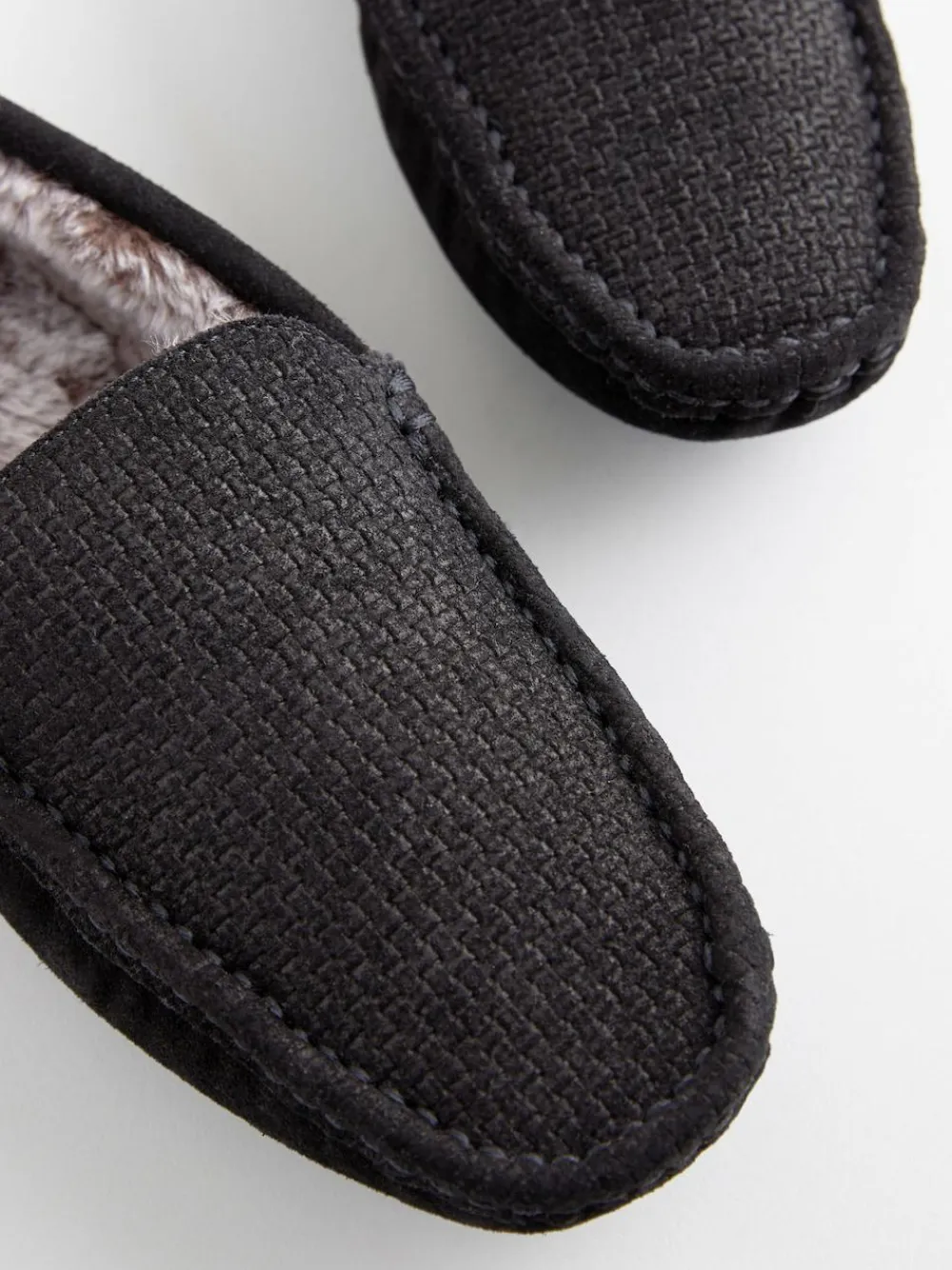 Next Suede Faux Fur Lined Moccasin Slippers^ Slippers|Slippers