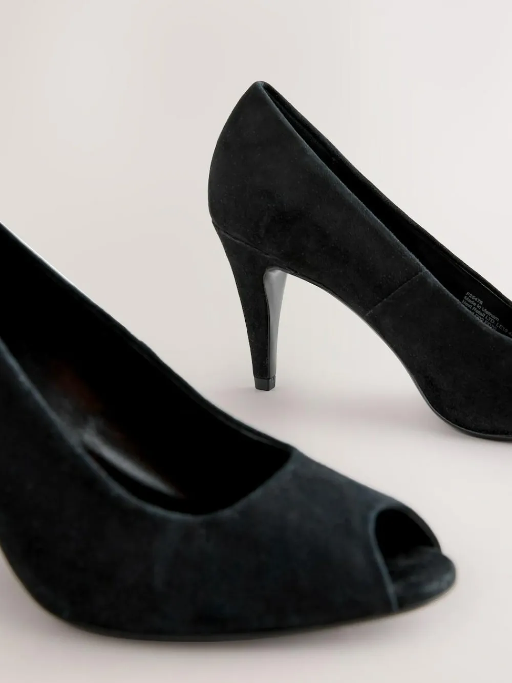 Next Premium Leather Peep Toe Heels^Women Heels