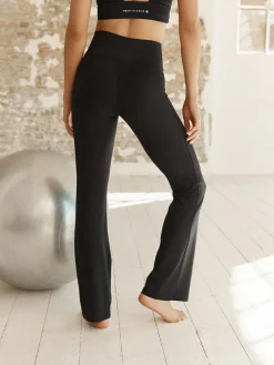 New Next Supersoft Dry Tech Flared Yoga Sports Leggings Black