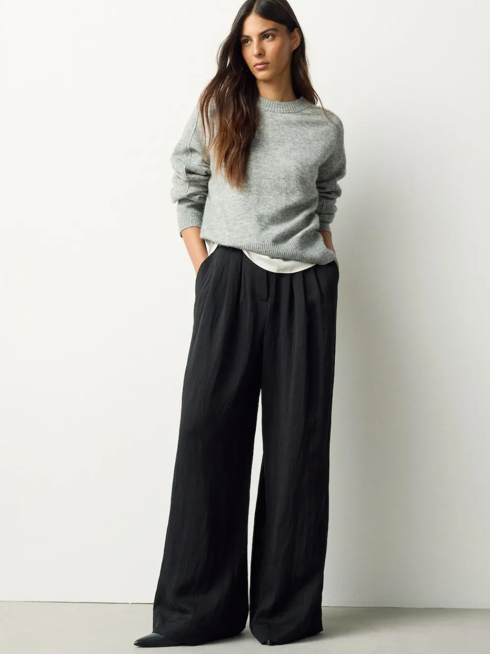 Next Superwide Pleated Trousers^Women Pants