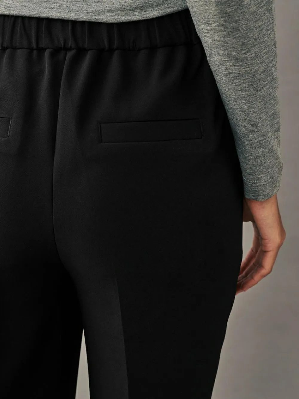 Next Black Tailored Bootcut Trousers