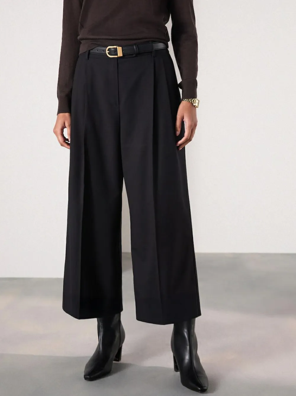 Next Black Tailored Culottes^Women Pants