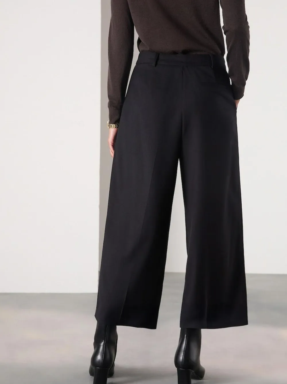 Next Black Tailored Culottes^Women Pants