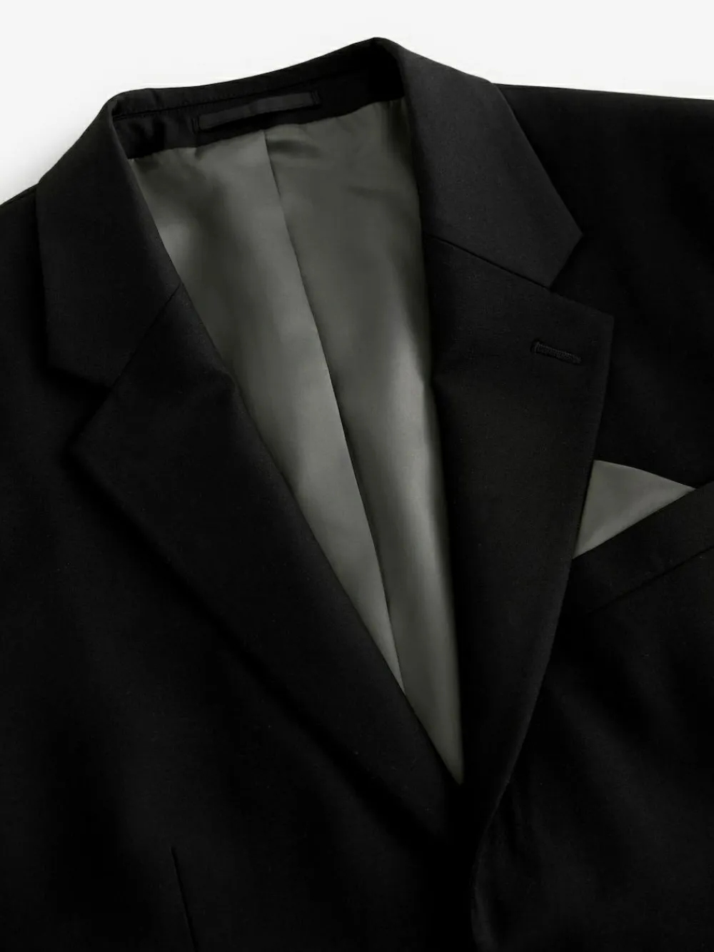 Next Black Tailored Fit Tailored Fit Wool Blend Motionflex Suit Jacket^ Black Suits