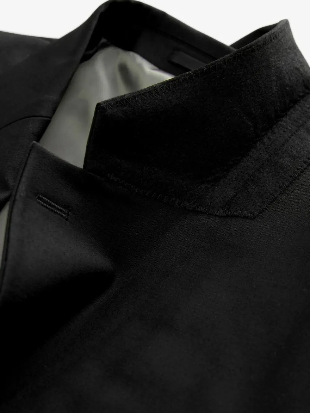 Next Black Tailored Fit Tailored Fit Wool Blend Motionflex Suit Jacket^ Black Suits