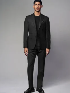 Next Tailored Fit Textured Wool Blend Suit Trousers^ Occasionwear|Pants & Chinos