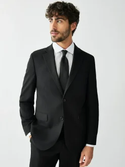 Next Tailored Fit Textured Suit Jacket^ Blazers & Formal Jackets|Black Suits