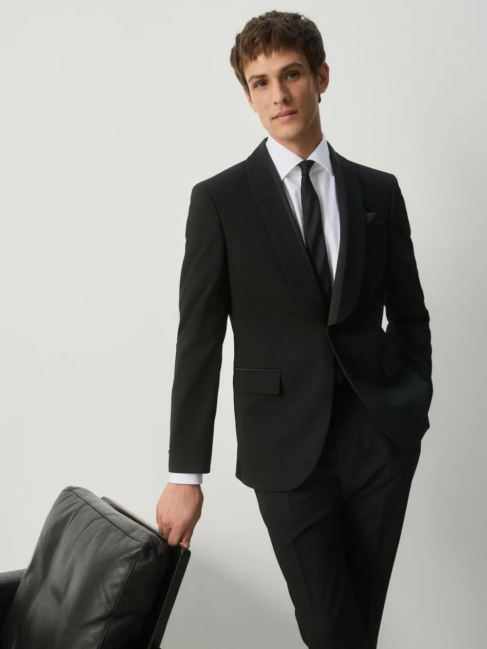 Next Black Tailored Fit Tuxedo Suit Jacket^ Black Suits