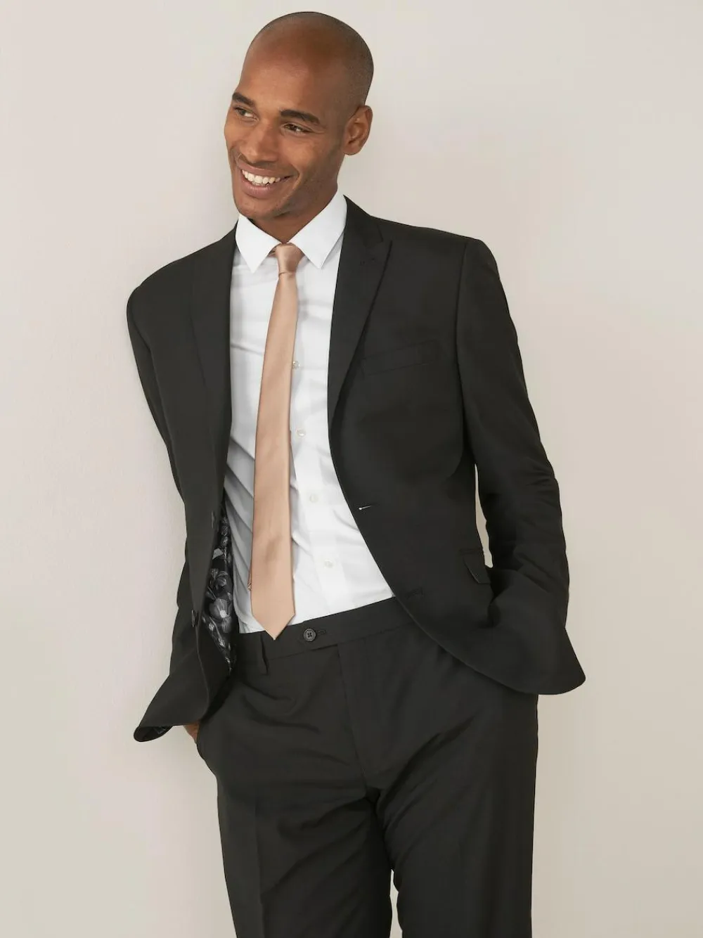 Discount Next Tailored Fit Two Button Suit Jacket Black