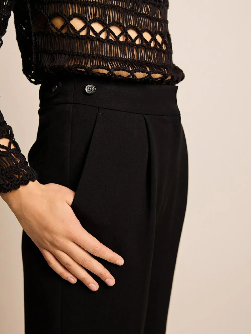 Outlet Next Black Tailored Hourglass Trousers