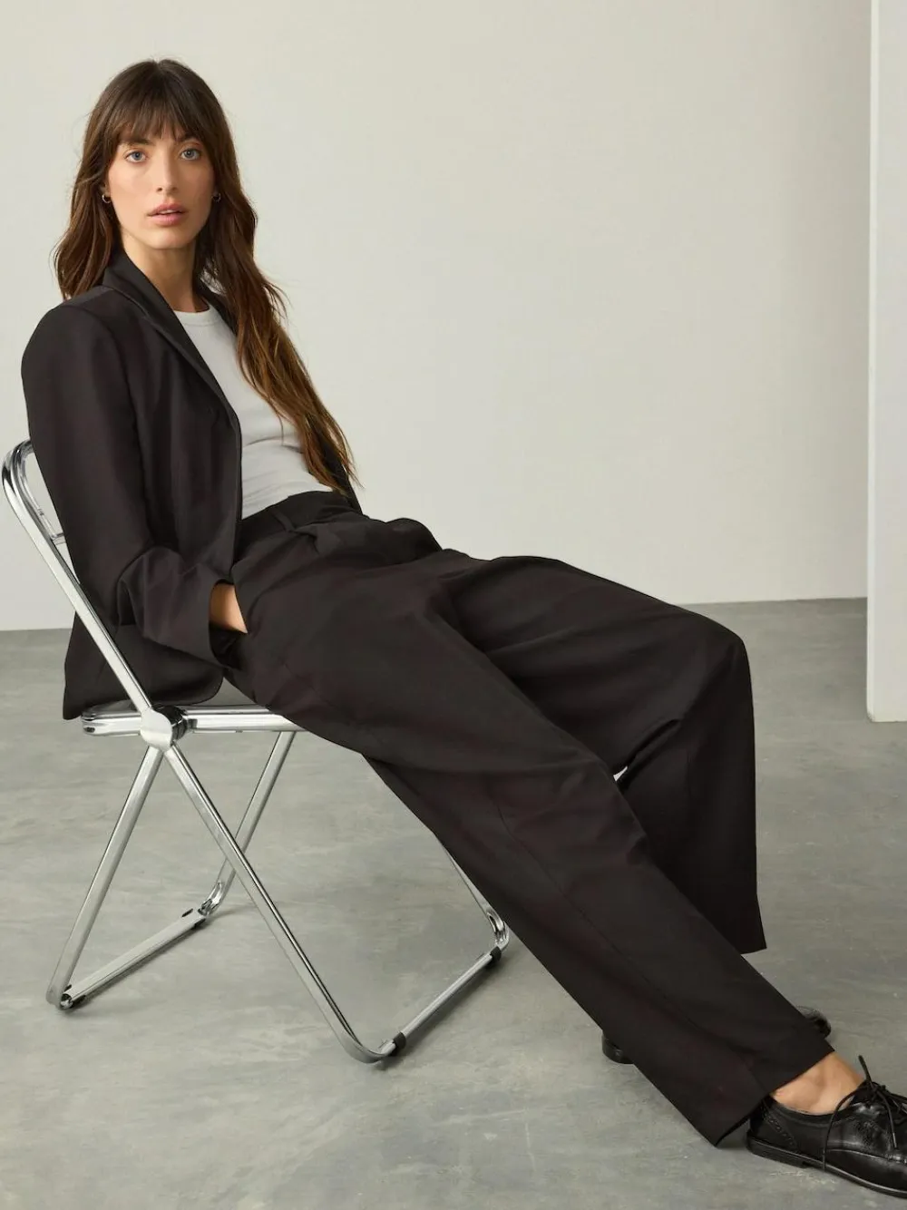 Next Black Tailored Tapered Trousers^Women Suits & Tailoring