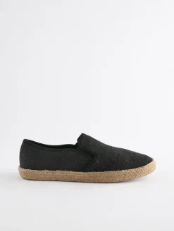 Best Next Textured Espadrilles Black