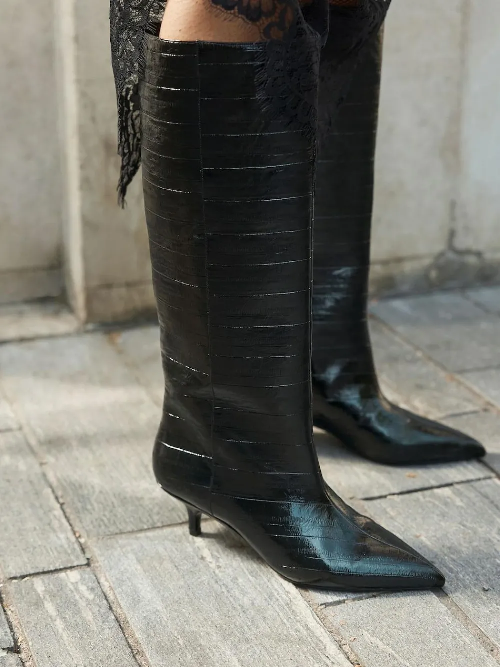 Next Forever Comfort® Knee High Underset Heel Boots^Women Boots & Wellies|Boots