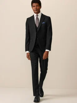 Clearance Next Black Textured Suit Waistcoat