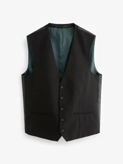 Clearance Next Black Textured Suit Waistcoat