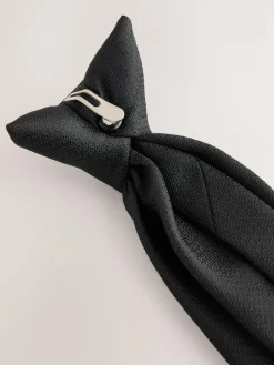 Next Black Textured Tie