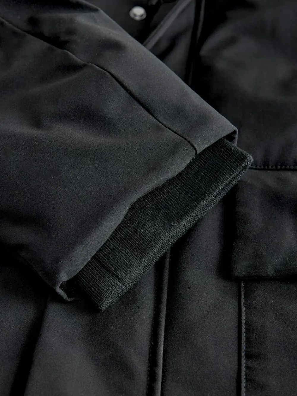 Next ThermoGen Parka Jacket with Borg Lining Black