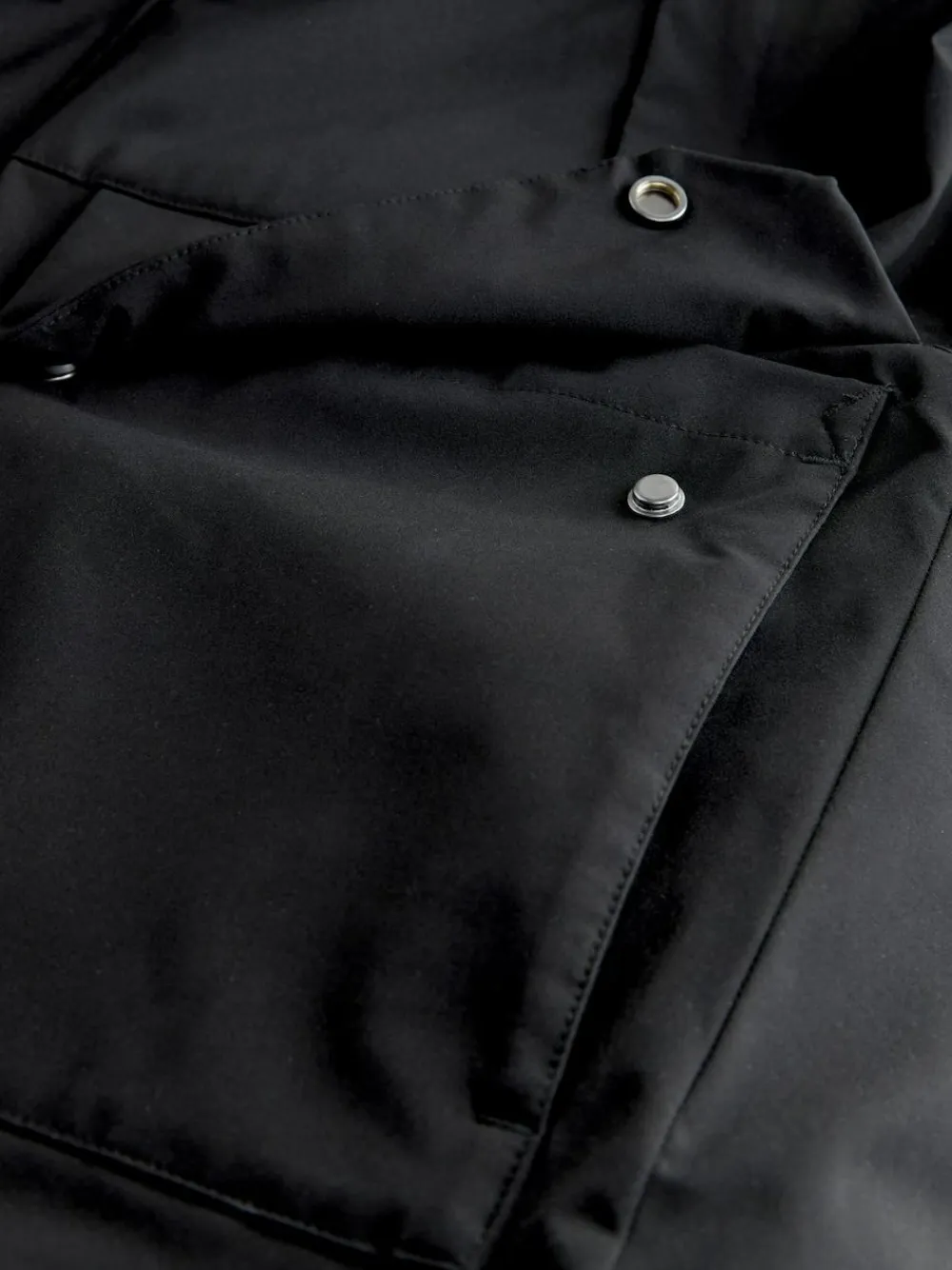 Next ThermoGen Parka Jacket with Borg Lining Black