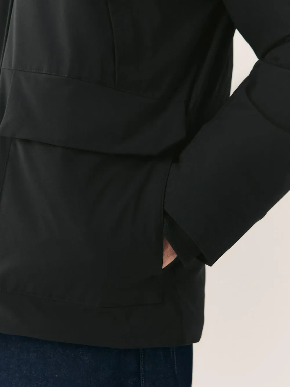 Next ThermoGen Parka Jacket with Borg Lining Black