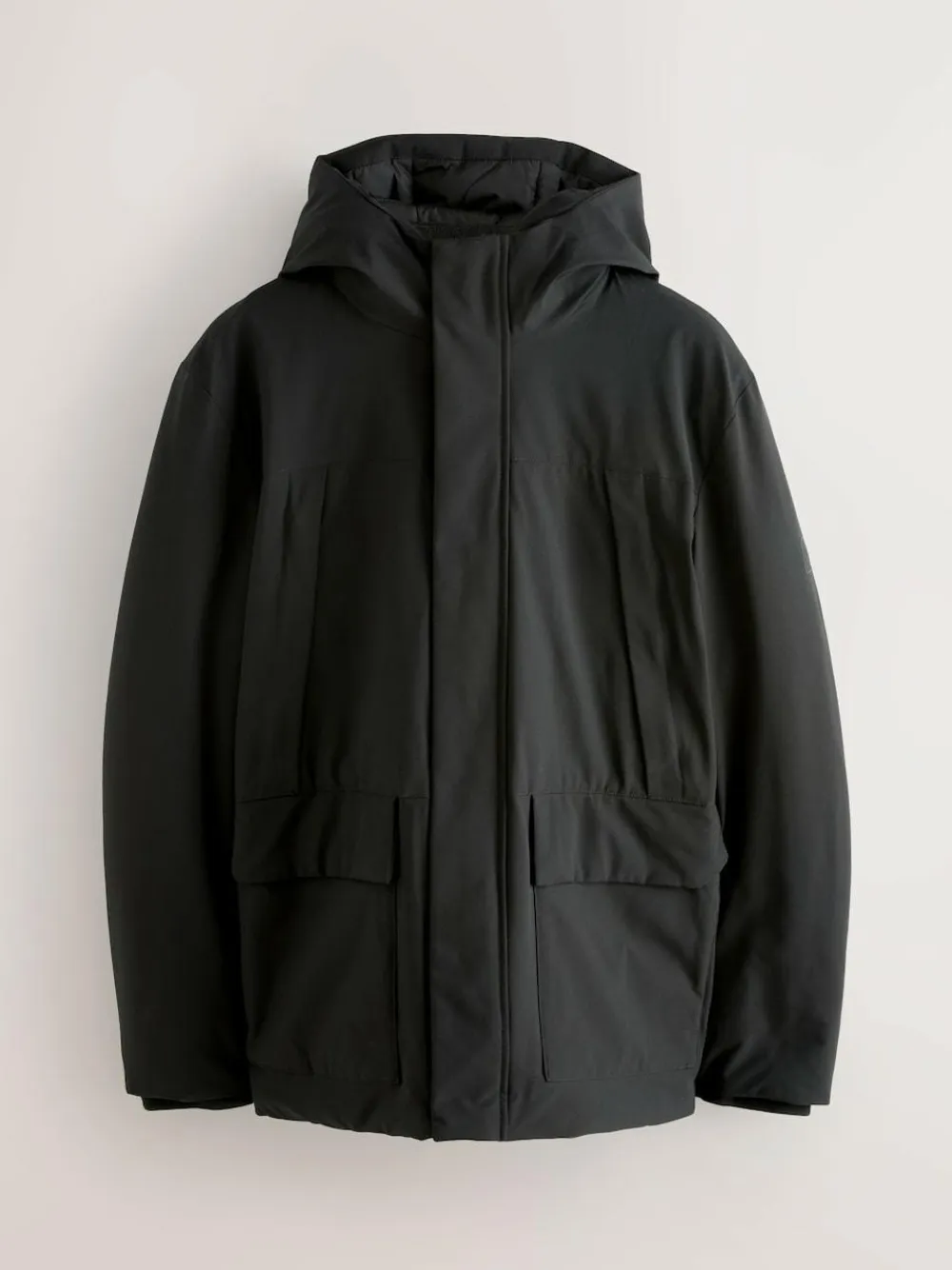 Next ThermoGen Parka Jacket with Borg Lining Black