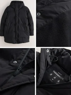 Best Next ThermoGen Shower Resistant Puffer Jacket Black