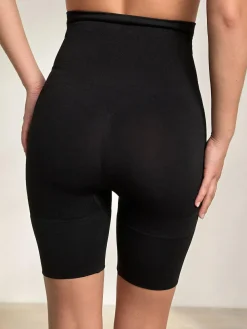 New Next Thigh Smoother Short Seamless Firm Tummy Control Shaping Briefs Black