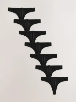 Next Thong Cotton Rich Knickers 7 Pack^Women Panties|All Lingerie