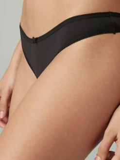 Best Next Thong Microfibre Knickers 5 Pack Black