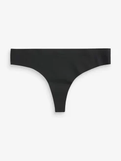 Best Next Thong No VPL Comfort Knickers 3 Pack Black