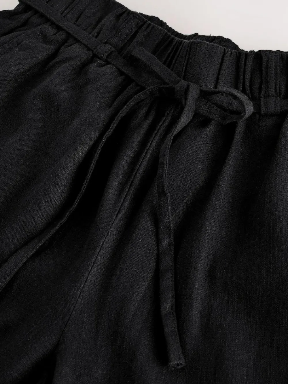 Clearance Next Tie Waist Linen Blend Culottes Black