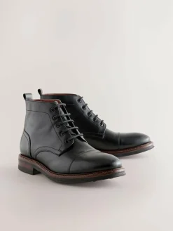Best Next Toecap Leather Boots Black