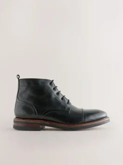 Best Next Toecap Leather Boots Black