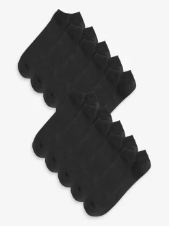 Next Trainer Socks 10 Pack Black