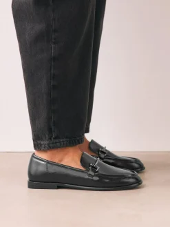 Clearance Next Trim Round Toe Loafers Black