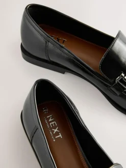 Clearance Next Trim Round Toe Loafers Black