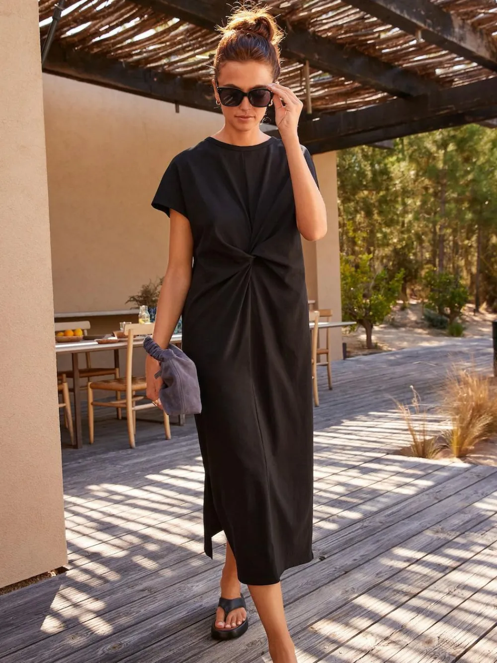 Next Twist Short Sleeved T-Shirt Summer Dress^Women Midi Dresses|Dresses