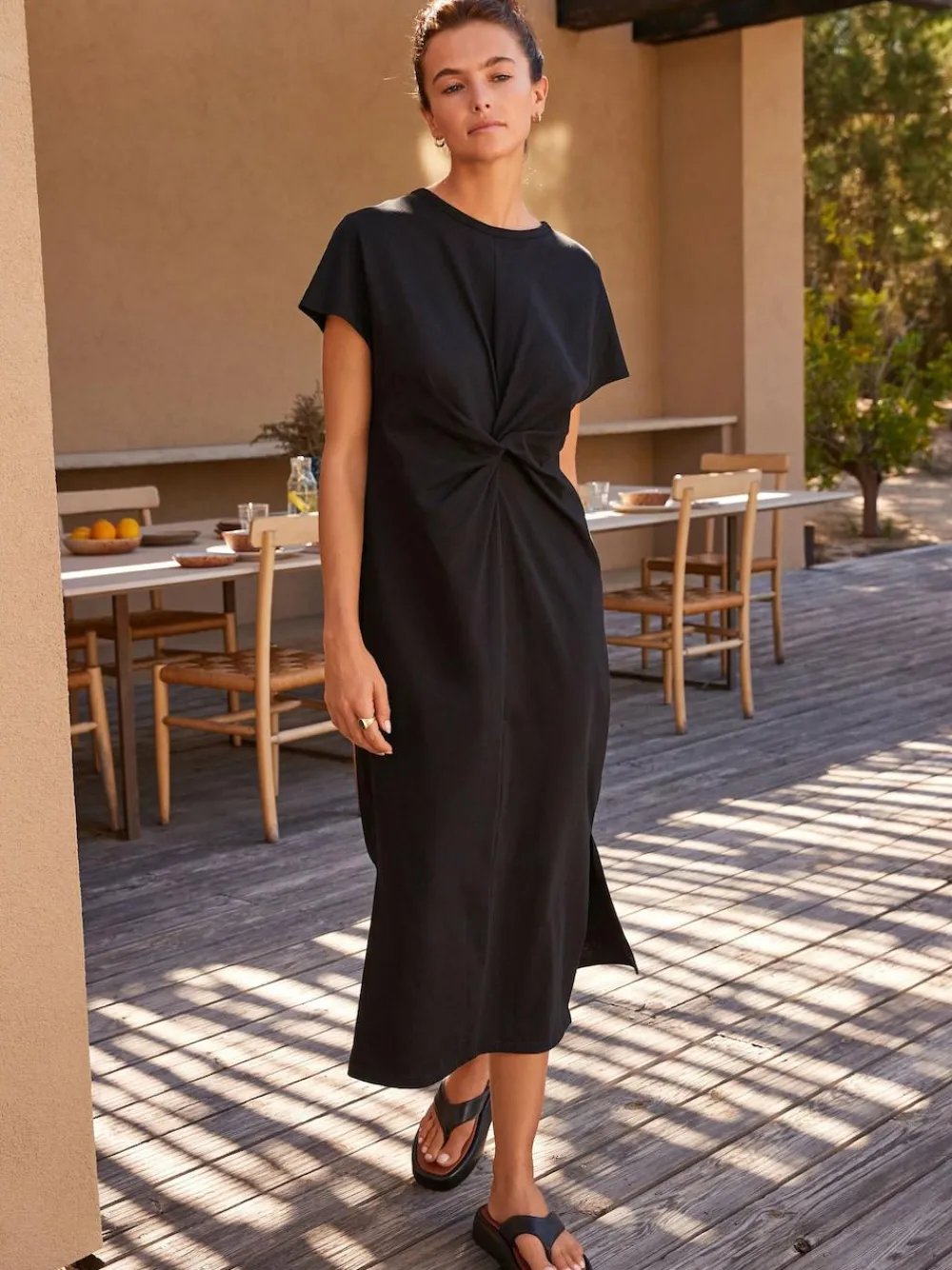 Next Twist Short Sleeved T-Shirt Summer Dress^Women Midi Dresses|Dresses