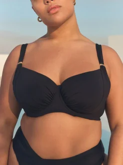 Best Next Ultimate Support F-K Underwired Bikini Top Black