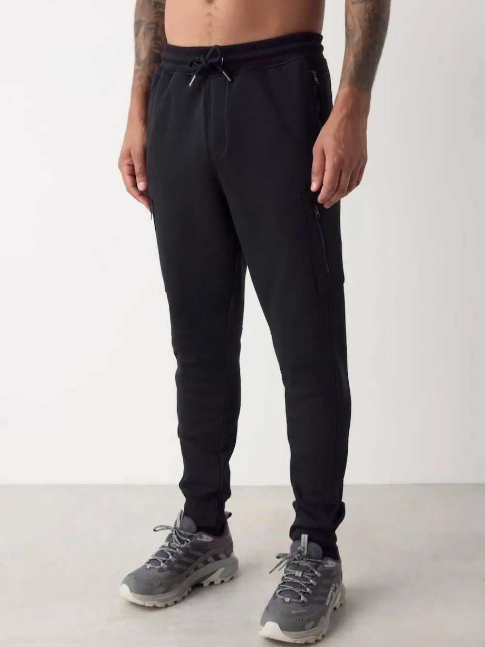 Clearance Next Utility Brushback Heavyweight Cargo Joggers Black