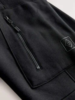 Clearance Next Utility Brushback Heavyweight Cargo Joggers Black